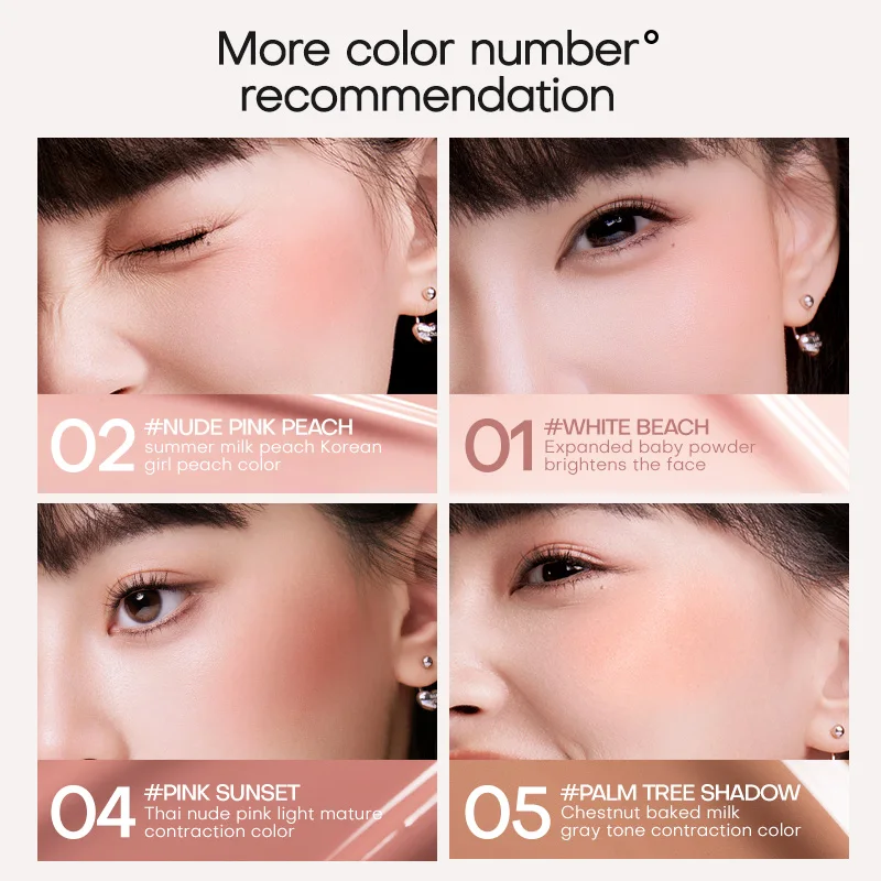 Mistine fond de teint coussin d'air avec finition rosée naturelle 13g maquillage liquide Blush translucide mélange naturel 7g