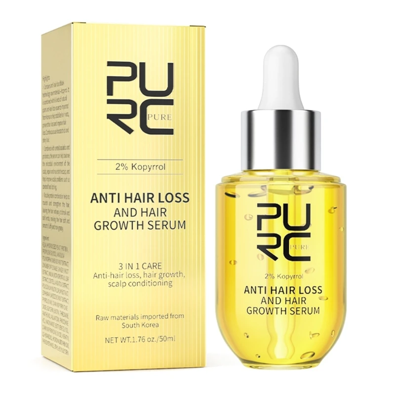 

Hair Growth Product Ginger Essential Thickening Prevent Hair Loss Oil Scalp Treatments for Men Women Beauty Health 50ml