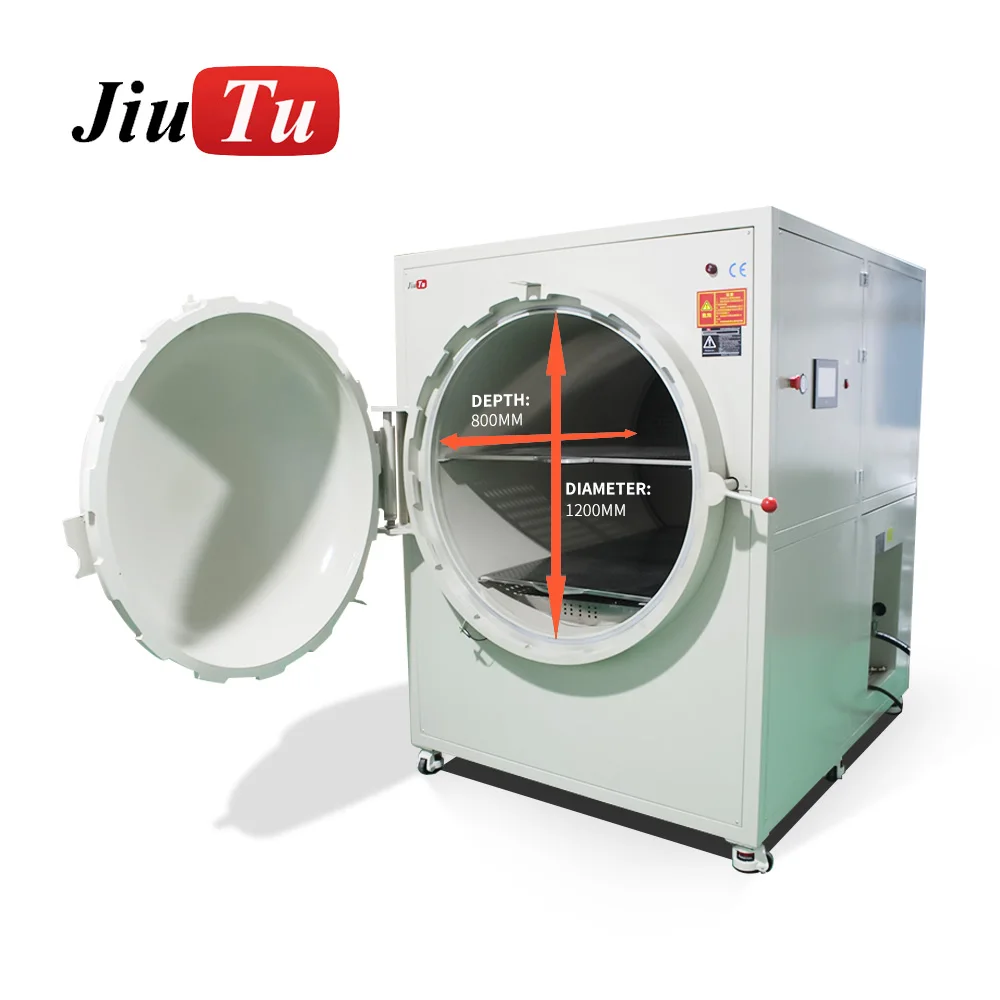 800*1200mm Industrie Opto-elektronica Hogedruk Gesegmenteerde Bellen Remover Voor ITO + CG FILM + CG CTP + LCD Bubble Verwijderen Machine
