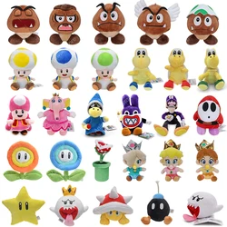 Peluches de princesa Peach Goomba para niños, 35 estilos, Toad, Koopa, flor de fuego, Spiny, Boo, Waluigi, Kamek, peluches