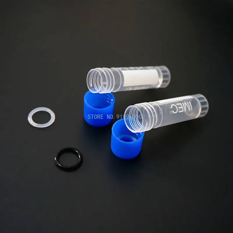 100-500Pcs/Lot 1.8ml(2ml) Graduated Lab Plastic Freezing Tube Cryo Preservative Tube Sample Cryovial With Cover