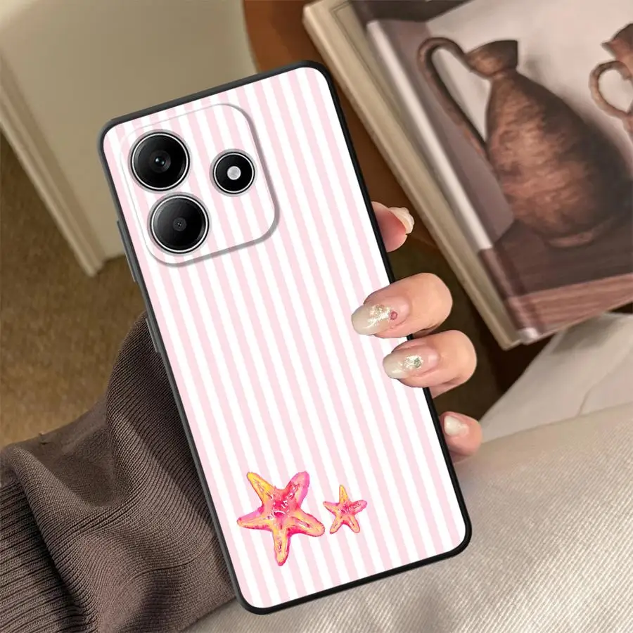 Starfish Stripes Phone Cover Case for Xiaomi Redmi Note 15 10 14C 9 8 13 14 Pro Plus 12 11 12C 13C A7 Pro A5 A4 K80 A1 A2 K40 view 2