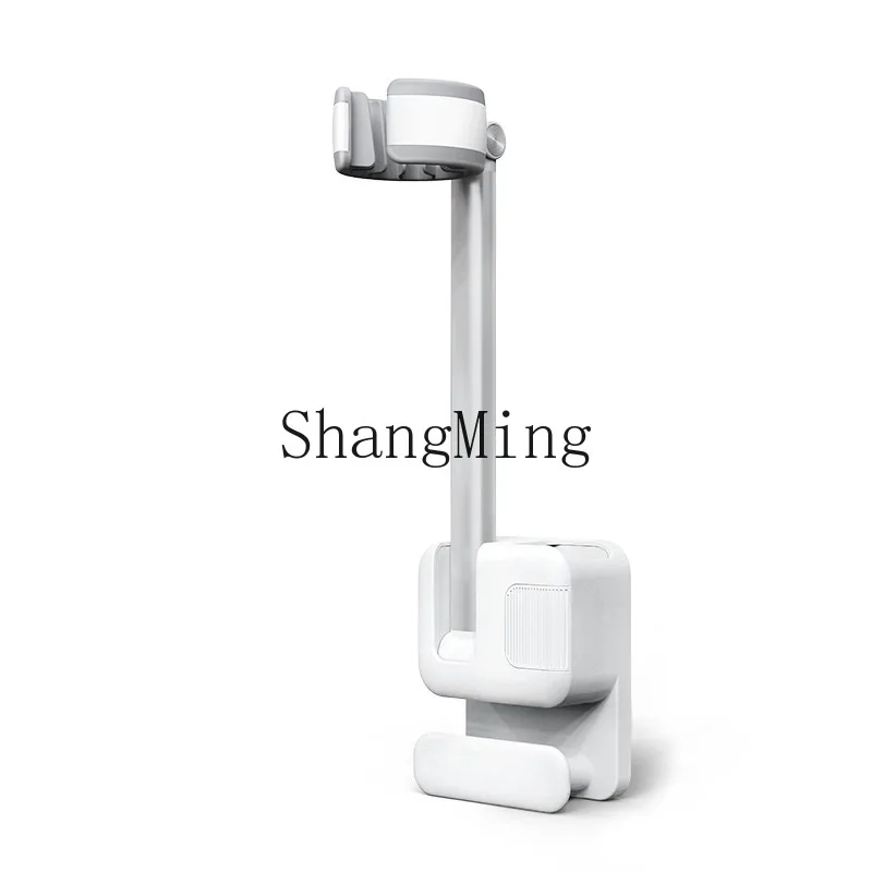 

PYH lazy hair dryer rack bathroom wall hanging 360 ° hair dryer fixed hair dryer free punching rack
