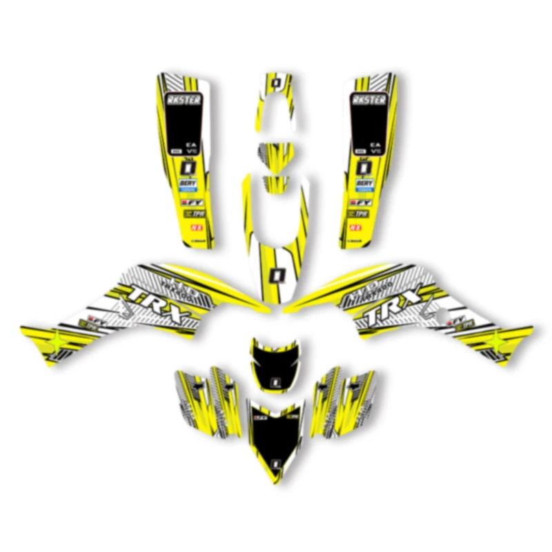 

DSMTECH Custom Motorcycle Graphics Decals Stickers Kits For Honda 1999 2000 2001 2002 2003 2004 2005-2007 TRX400 EX 001