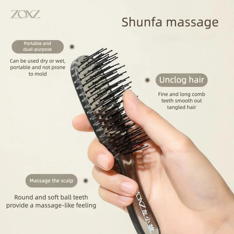 Zuo Xiaozhuang Multi-Layered Magic Comb Dry Wet Dual-Purpose Scalp Massage Hair Smoothing Brush for Hair Care