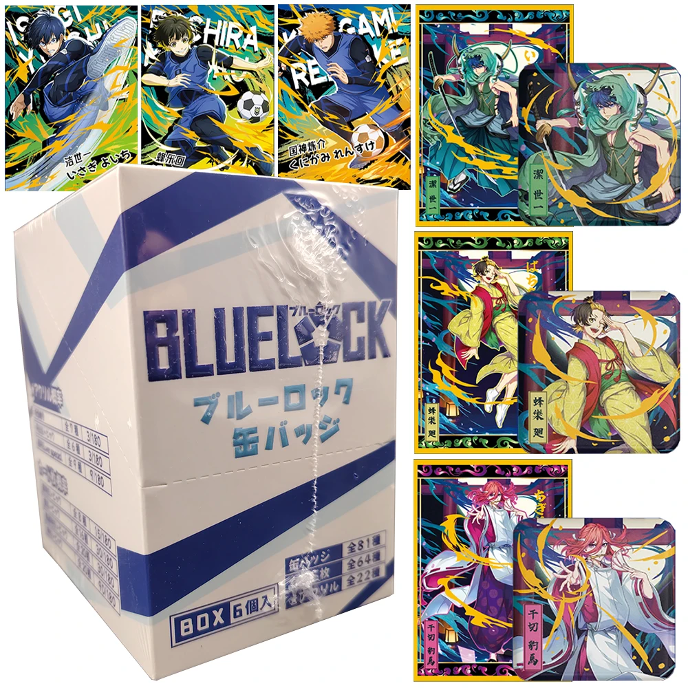 Carta da collezione Blue Lock Tema del calcio Sport con sangue caldo Anime Personaggio limitato Accessori per badge creativi Giocattoli per bambini