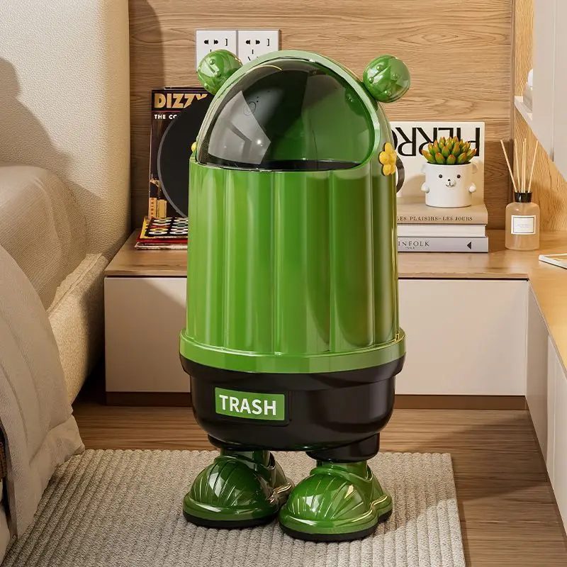 Trash can high value household bedroom bathroom with lid large capacity paper basket