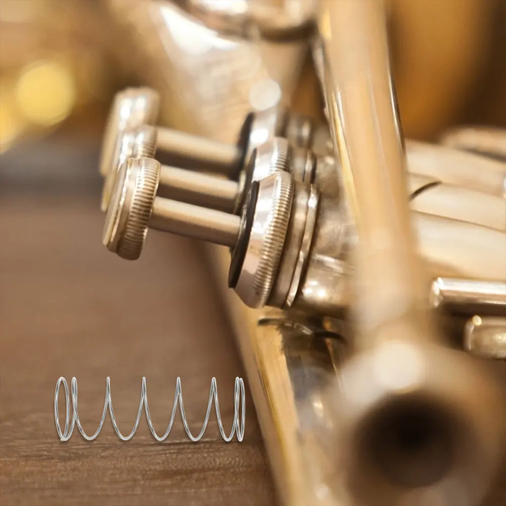 

6 Pcs Spring Trumpet Button Fitting Repairing Part for Springs Replacement Replaceable Musical Instrument Parts