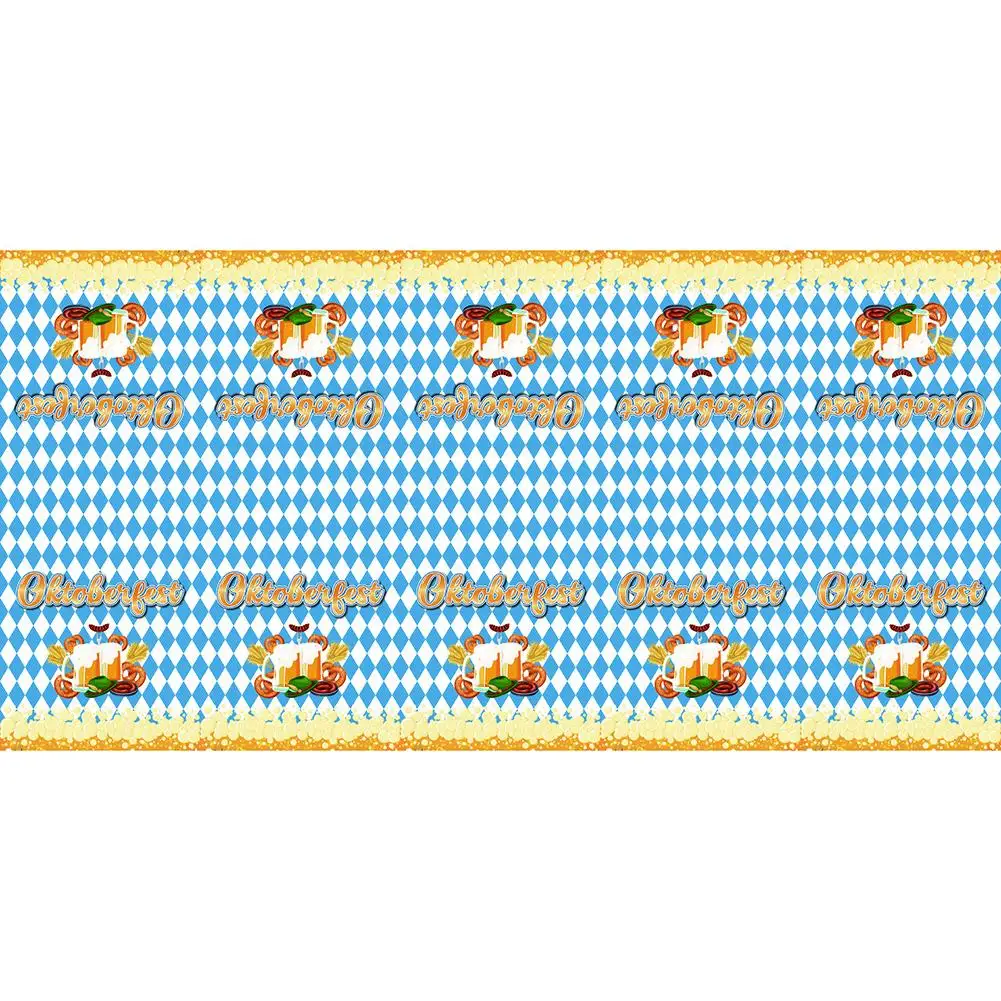 

Oktoberfest Party Tablecloth Suitable for Party Favors Protects Tables from Spills and Scratches 108 x 54 Inch