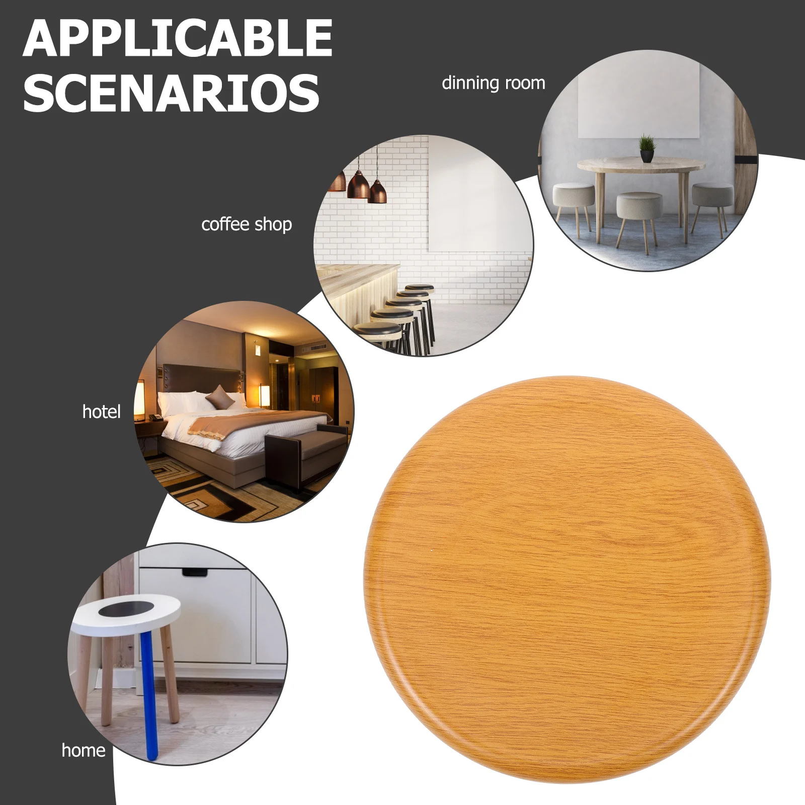 

Круглый деревянный барный стул, сменное сиденье из массива дерева, верхняя часть для ремонта барного стула, часть сиденья, поставка столовой