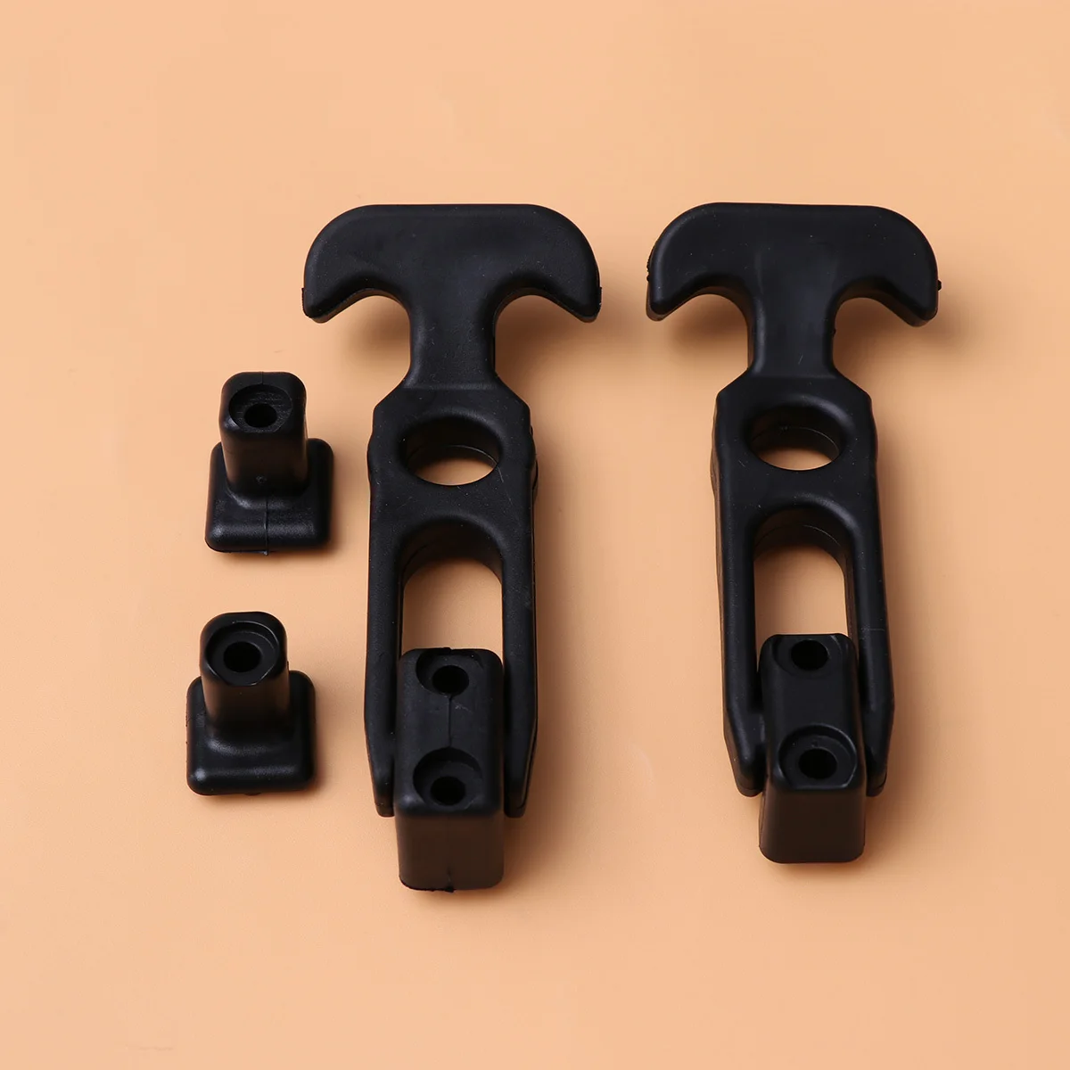 

2Pcs Car Tail Box Buckle Rust Resistant Black Coat Finish Strong Adjustable Hood Lock Rear Tail Box Bumper Trim Lock