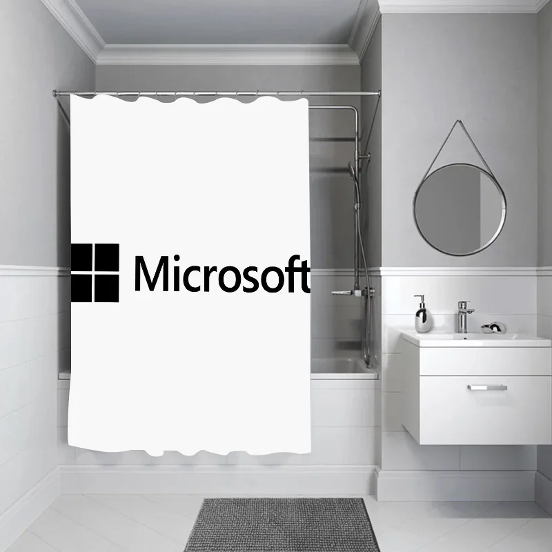 Bath Microsofts ผ้าม่านห้องน้ําผ้าม่านกันน้ําสําหรับห้องน้ําพับอุปกรณ์เสริมฉากกั้นห้องนอน Fabr%4¥p