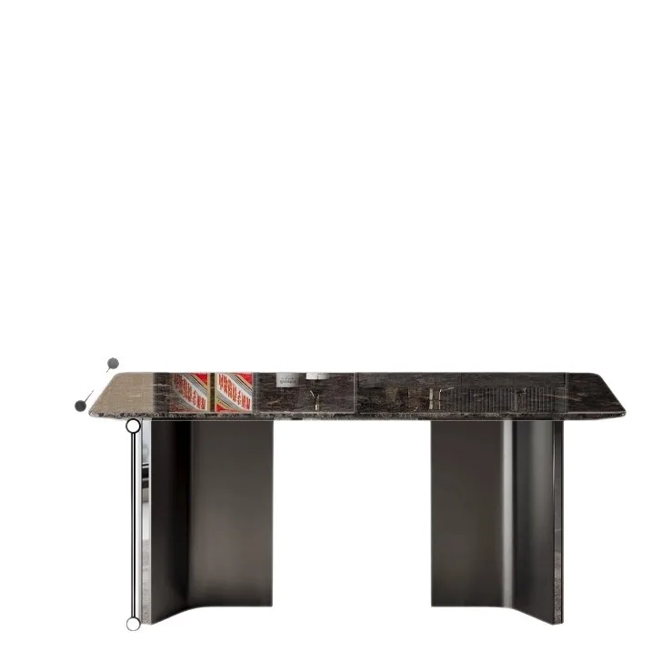 

Marble dining table, high-end home dining table