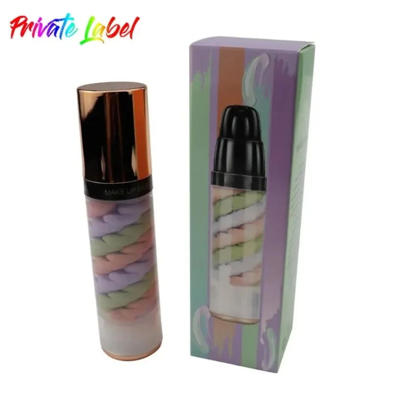 

Private Label 3colors Press Makeup Base Brightening Long-lasting Moisturizing Easy To Apply Concealer Isolate Makeup Bulk