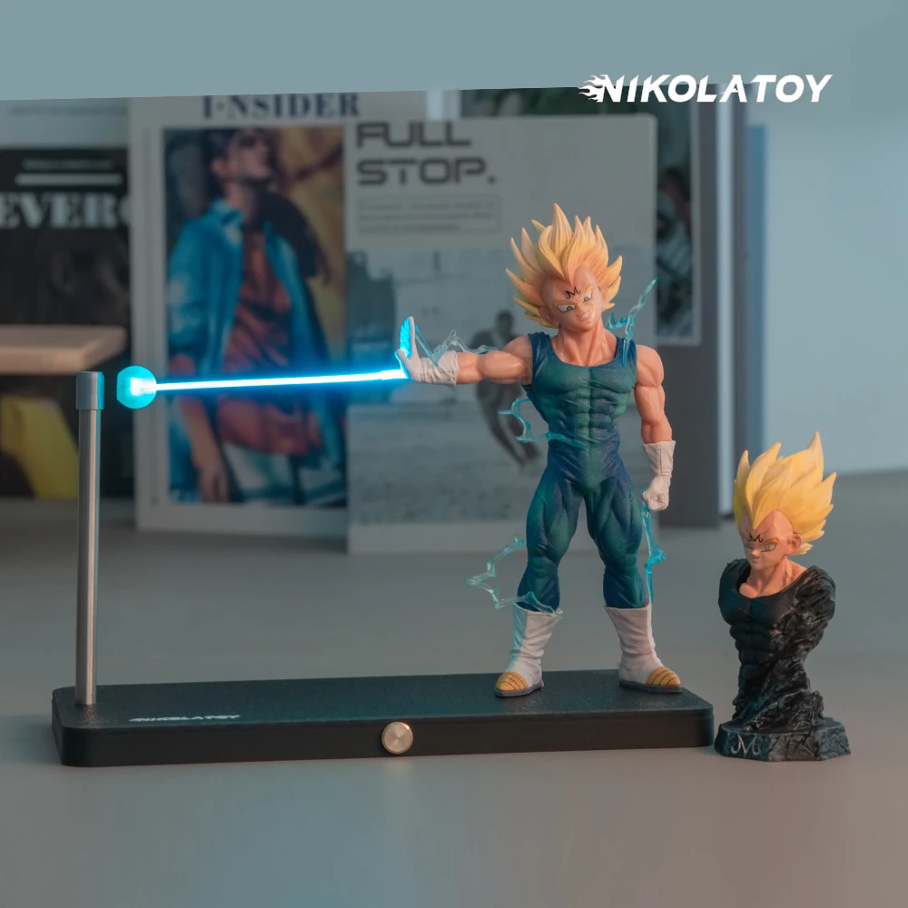 

Genuine Nikolatoy Dragon Ball Vegeta Super Saiyan Kamehameha Wave Magnetic Light Lamp Model Anime Peripheral Gift Customized