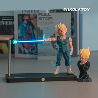 Genuine Nikolatoy Dragon Ball Vegeta Super Saiyan Kamehameha Wave Magnetic Light Lamp Model Anime Peripheral Gift Customized