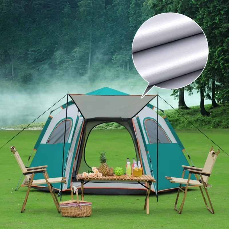 

for 3-4 people Large space tent with two doors and four windows Outdoor Automatic tent Quick-opening Camping outdoors suitable