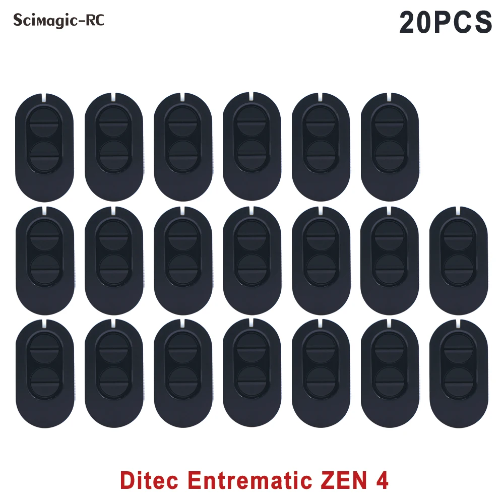 

20PCS DITEC Entrematic ZEN2 ZEN4 433MHz Rolling Code Garage Remote Controller