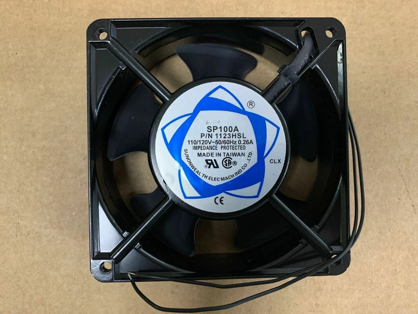 

For for 1PC SUNON SP100A P/N 1123HSL Fan AC 100V-120V 0.26A 120*120*38mm