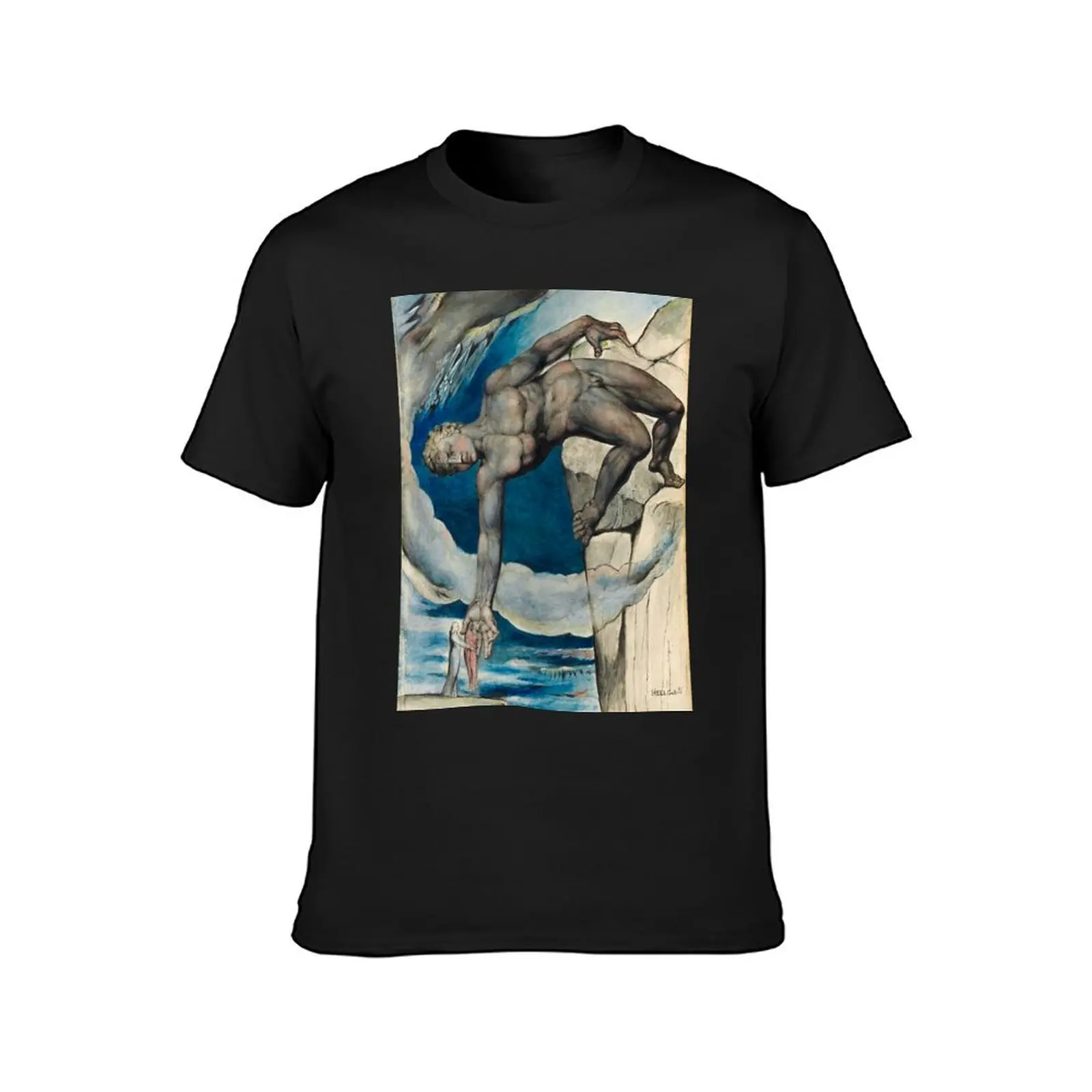 William Blake - Antaeus setting down Dante and Virgil in the Last Circle of Hell T-Shirt quick-drying mens t shirts pack