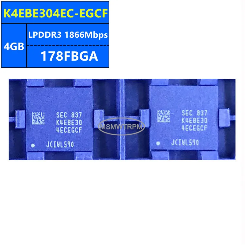 H9CCNNNCLTALKR-NUD H9CCNNNCLTMLAR-NUD K4EBE304EC-EGCF LPDDR3 4GB 1866Mbps 178FBGA 32Gb Memory Chip IC Integrated Circuits Brand