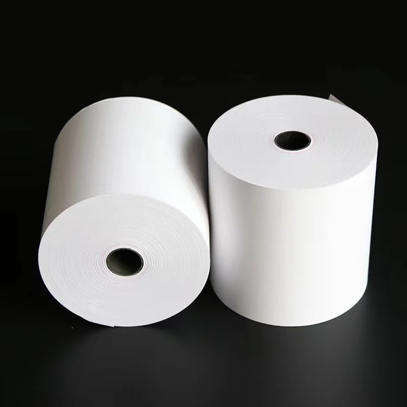 Rollo de papel térmico de 80x80 para supermercado, papel de impresión de 80mm para llevar comida, banco, número de cupón, 32 rollos