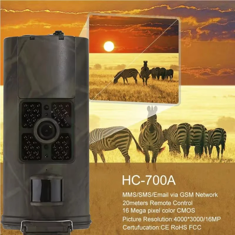 HC-700A 1080P 16MP Trail Hunting Camera Wildcamera Wild Surveillance Night Version Wildlife Scouting Cameras Photo Traps Track