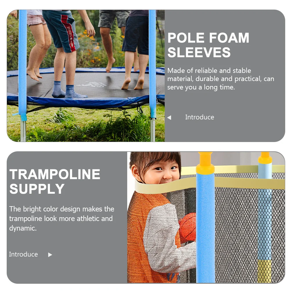 Fundas de espuma para trampolín, tubos protectores de espuma de repuesto, acolchado, accesorios para cama de salto, suministro de trampolín, 10 Uds.