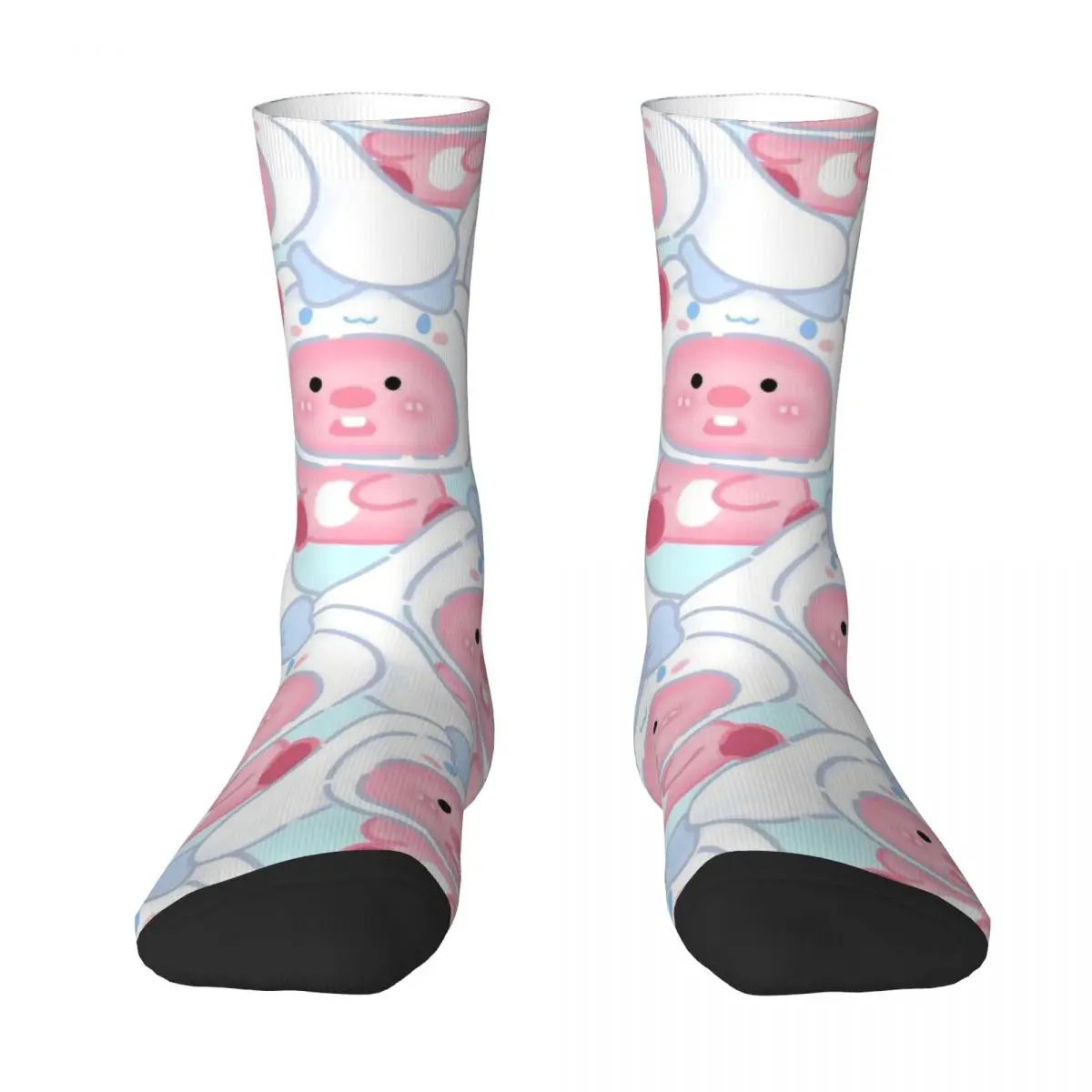 Kawaii Loopy Cartoon Beaver Socks Men Women Casual Cute Socks Novelty Spring Summer Autumn Winter Middle Tube Socks Gifts