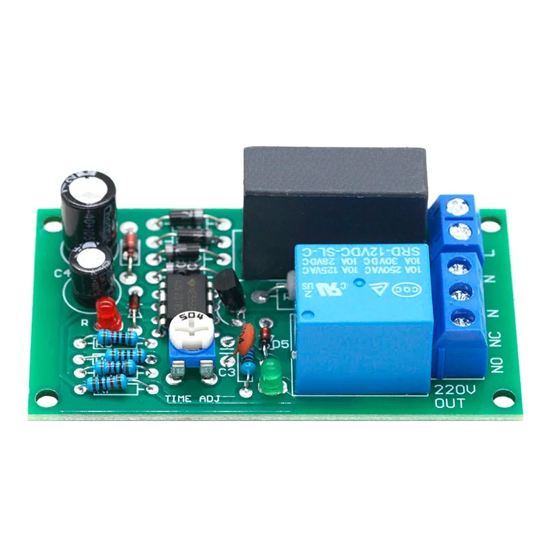 220V relay board, power on, time delay, circuit module, corridor switch, stair light, D1B5 view 6