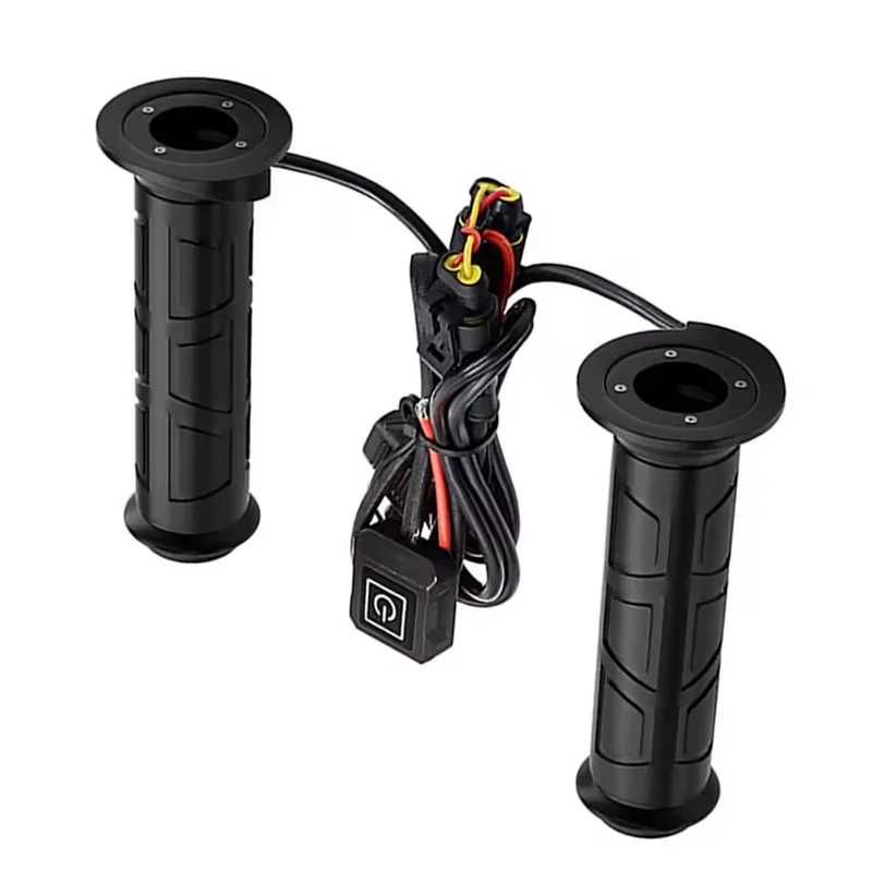 For ATV 22MM Diameter 12V Intelligent 3-Speed Electric Heated Handlebar Handgrips