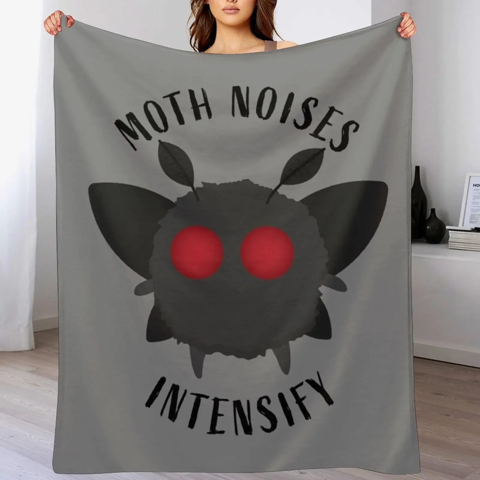 Moth Noises Intensify! Throw Blanket for sofa Beautifuls Blankets