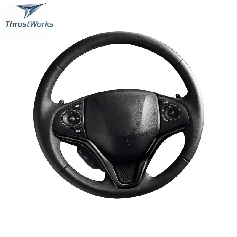 

ThrustWorks Leather Auto Parts Steering Wheel 2021 HRV New