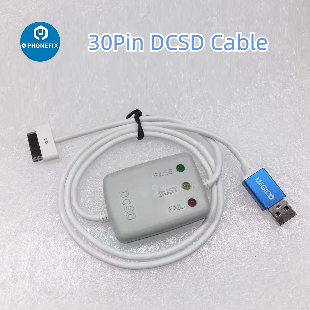 Magico 30Pin DCSD Cable for IOS Serial Port Engineering Cable To Write Nand Data for IPhone4 4S IPad 2/3/4 Change IMEI SN Number