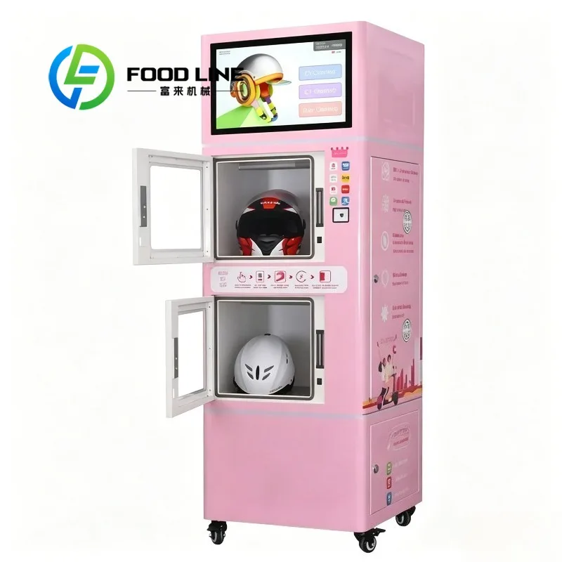 Low Noise Helmet Washing Machine Optimized Water Circuit Structure Quiet Running For Indoor Store And Residential Surrounding