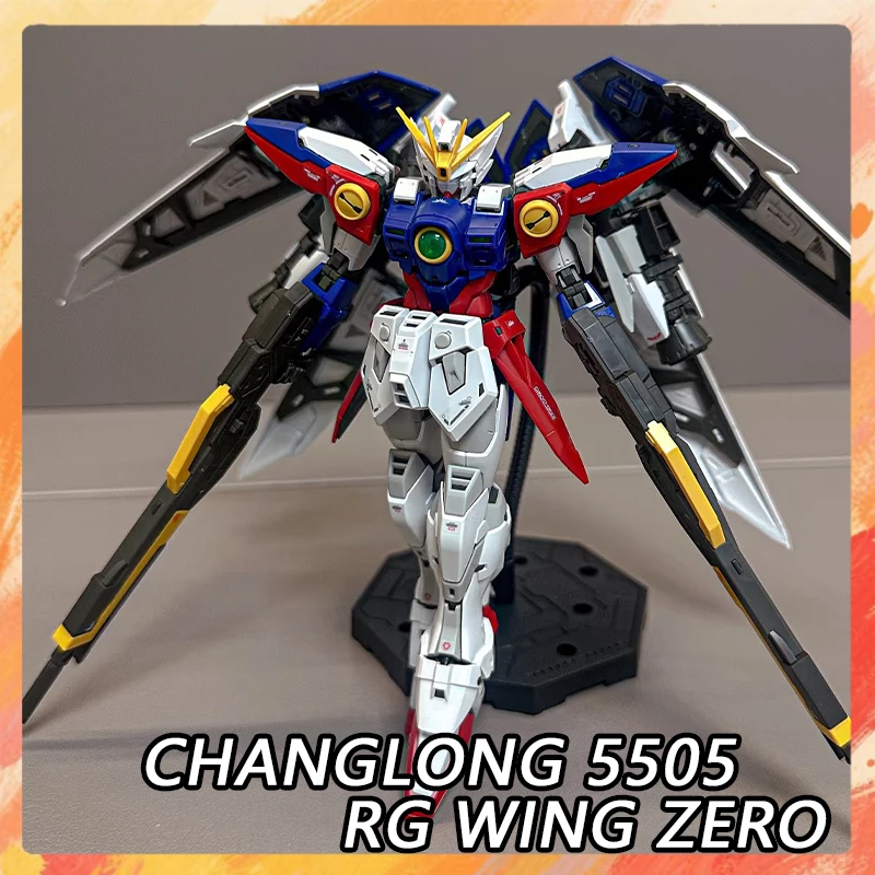 

New Changlong 5505 RG Wing Zero Fighter Action Figure XXXG-00W0 Anime Figures 1/144 Scale Assembly Model Kit Plastic Toys GIft