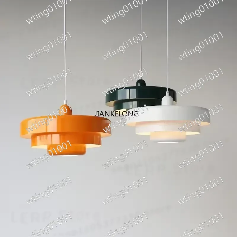 for Medieval Danish Style Multicolor Chandelier Retro Orange Ceiling Light Home Decor Pendant Lamp for Restaurant Study Cafe