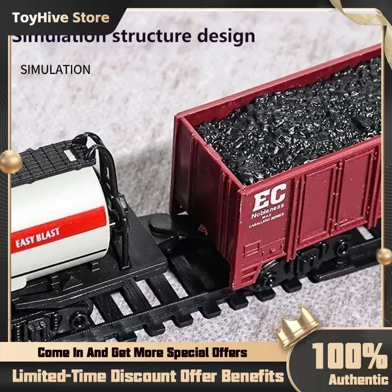 Zestaw kolejek elektrycznych z symulacją świateł pociągu, model kolejki szybkiej, zabawka dla chłopców i dziewczynek w wieku od 3 do 6 lat, rok 2025.