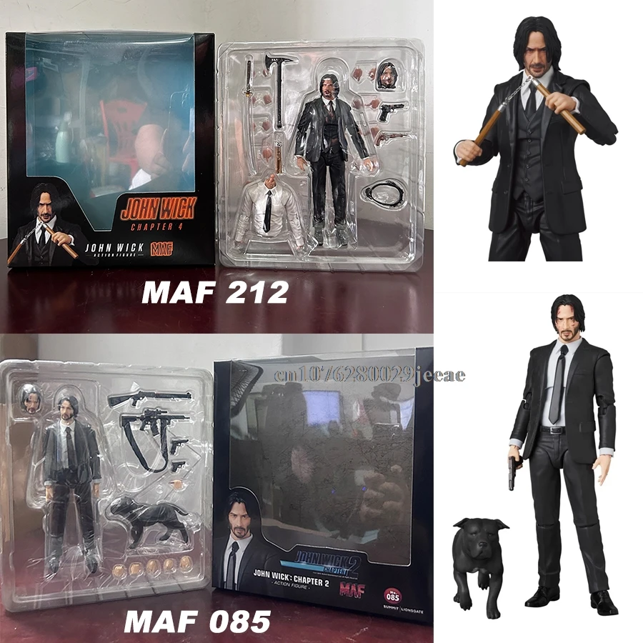 

Mafex 085 John Wick с собаками 212 John Wick Chapter 4, шарнирная фигурка из ПВХ, коллекционные суставы, подвижная модель, игрушки в подарок