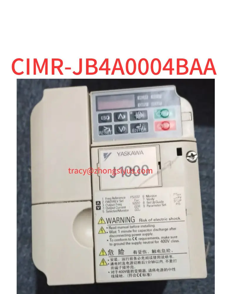 

Used J1000 series 0.75 kw-1.5 kw 380V inverter, CIMR-JB4A0004BAA, function package