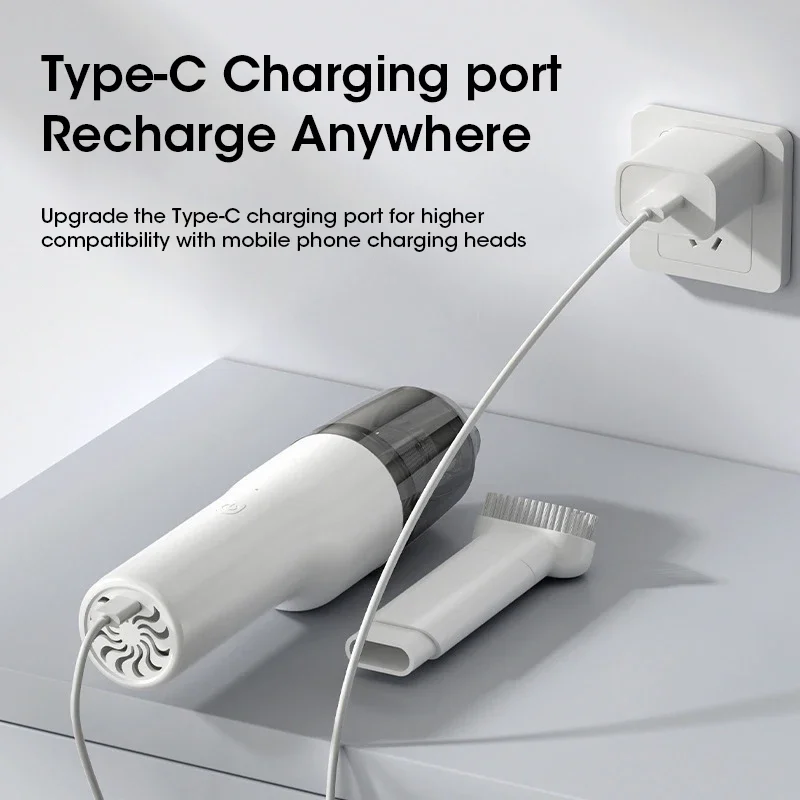 Car Vacuum Cleaner Mini Convenient Vacuum Cleaner Multi Functional Wireless Handheld Vacuum Cleaner Strong Suction Low Noise