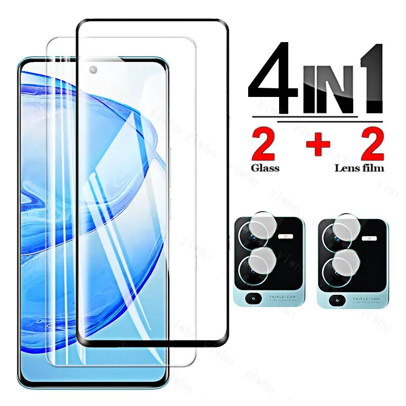 4 In 1 Camera Screen Protector Glass for Vivo V25Pro V25e V23e V21 V20 V25 V23 E Pro 5G 4G Tempered Protective Vivi V 25 23 21