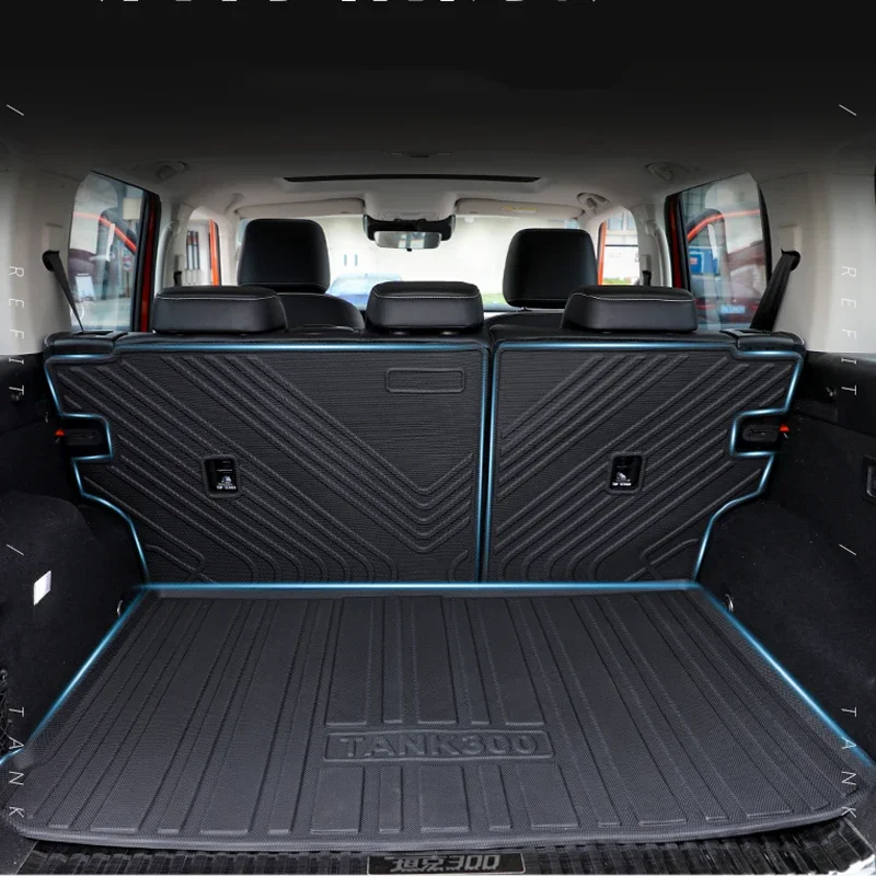 

Great Wall GWM WEY Tank 300 2023 Car Accessories Cargo Liner Specialized TPO Trunk Floor Mat Waterproof Durable Carpet