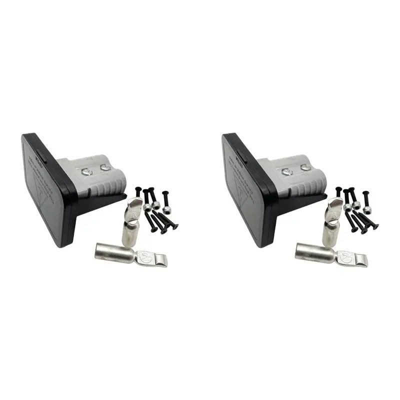 BAAG-2X 120A For Plug Flush Mount Bracket Panel Bracket With Cover For Caravan 2 Stitches Automobile Ships Parts
