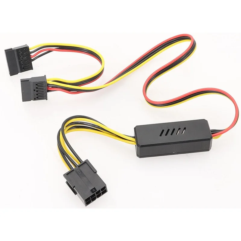 Z  for GPU 8Pin/6pin Female to 15-pin SATA Hdd Power Supply 12V to 5V PCIE 1x2x3x Sata