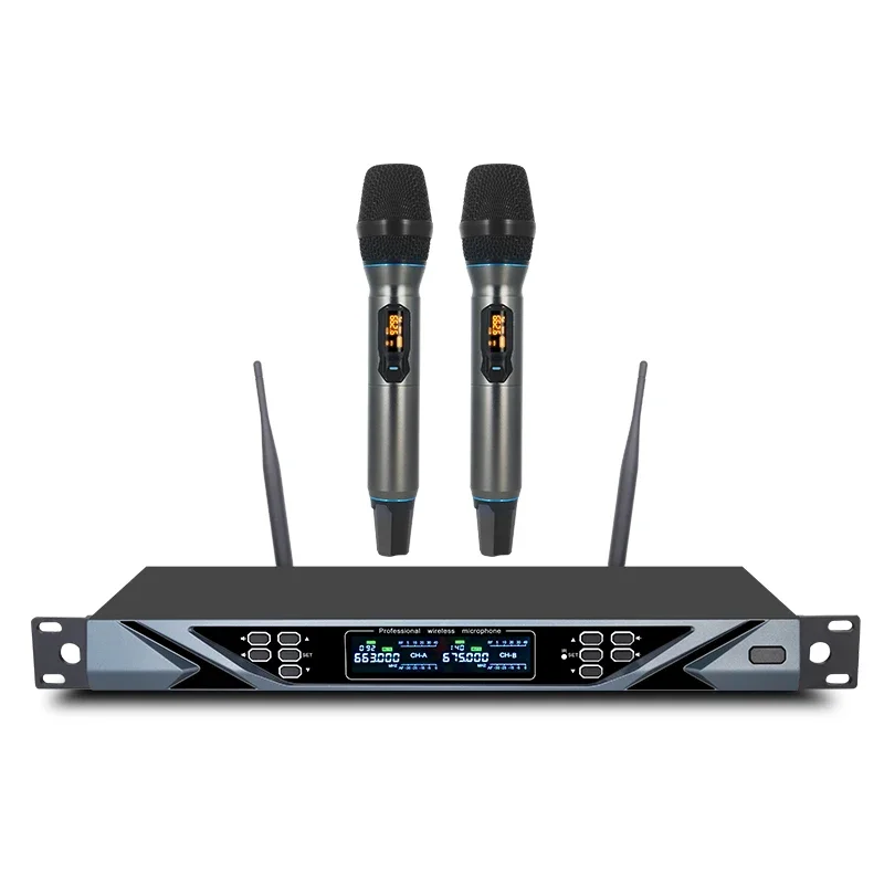 

iSong AW820 Professional Portable Handheld Uhf Wireless Microphone System For Singing Karaoke
