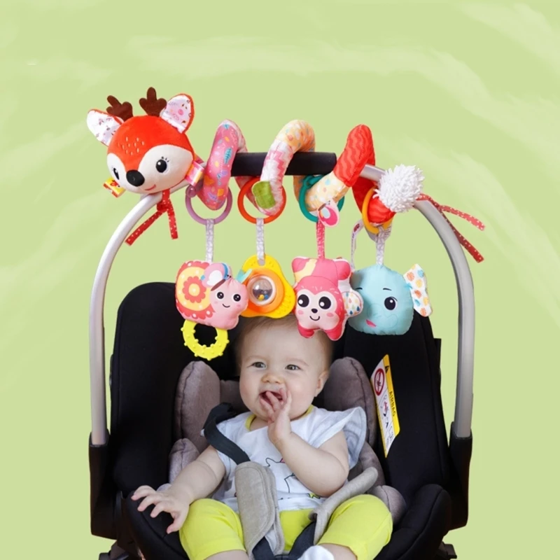 Jouet hochet suspendu berceau poussette d'animal en peluche douce pour poussette le berceau bébé avec le jouet