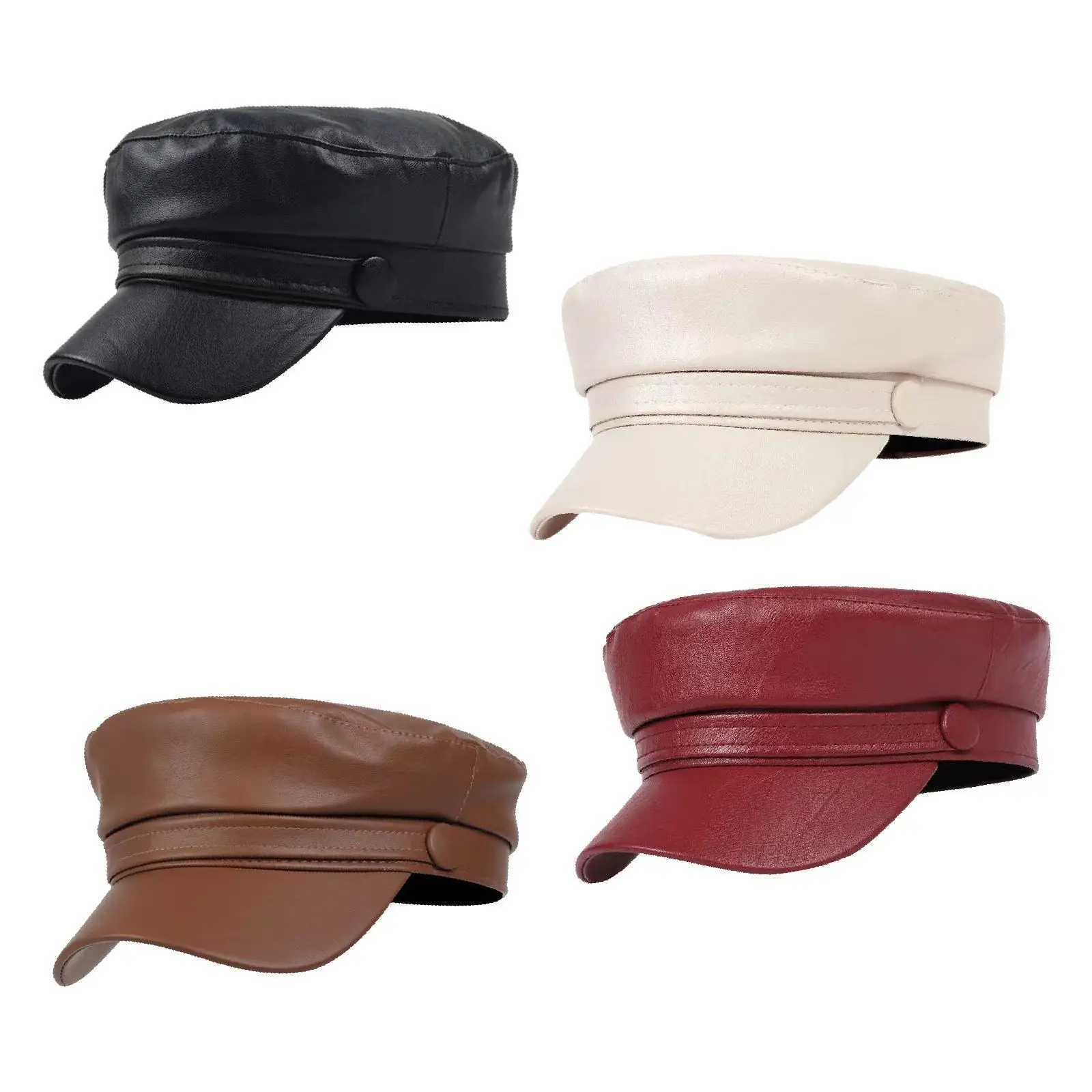 قبعة موزع الصحف كمان قبعة يخت كابتن بحار قبعة السفر المرأة قبعة البيريه