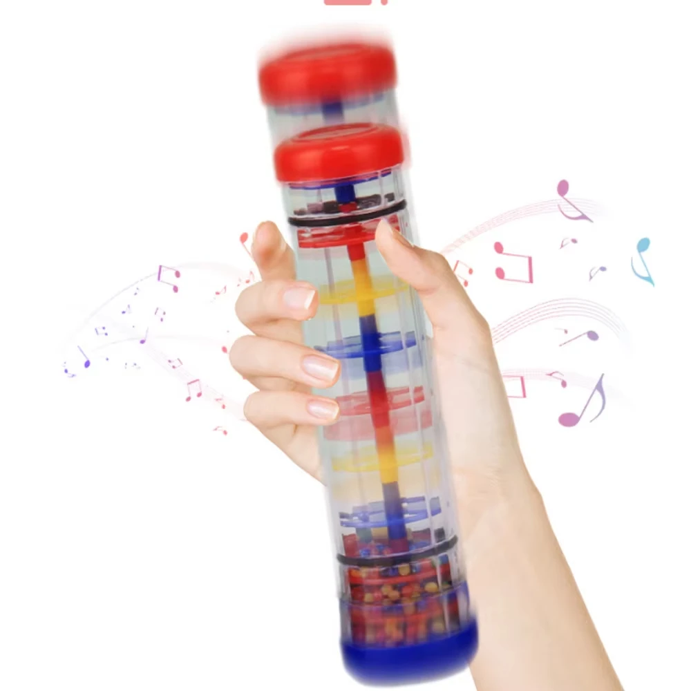 Rain Sound Tube Rain Tube Rain Stick Rainmaker Musical Toy Baby Sensory Toy Montessori Hand Shaking Educational Baby Instrument