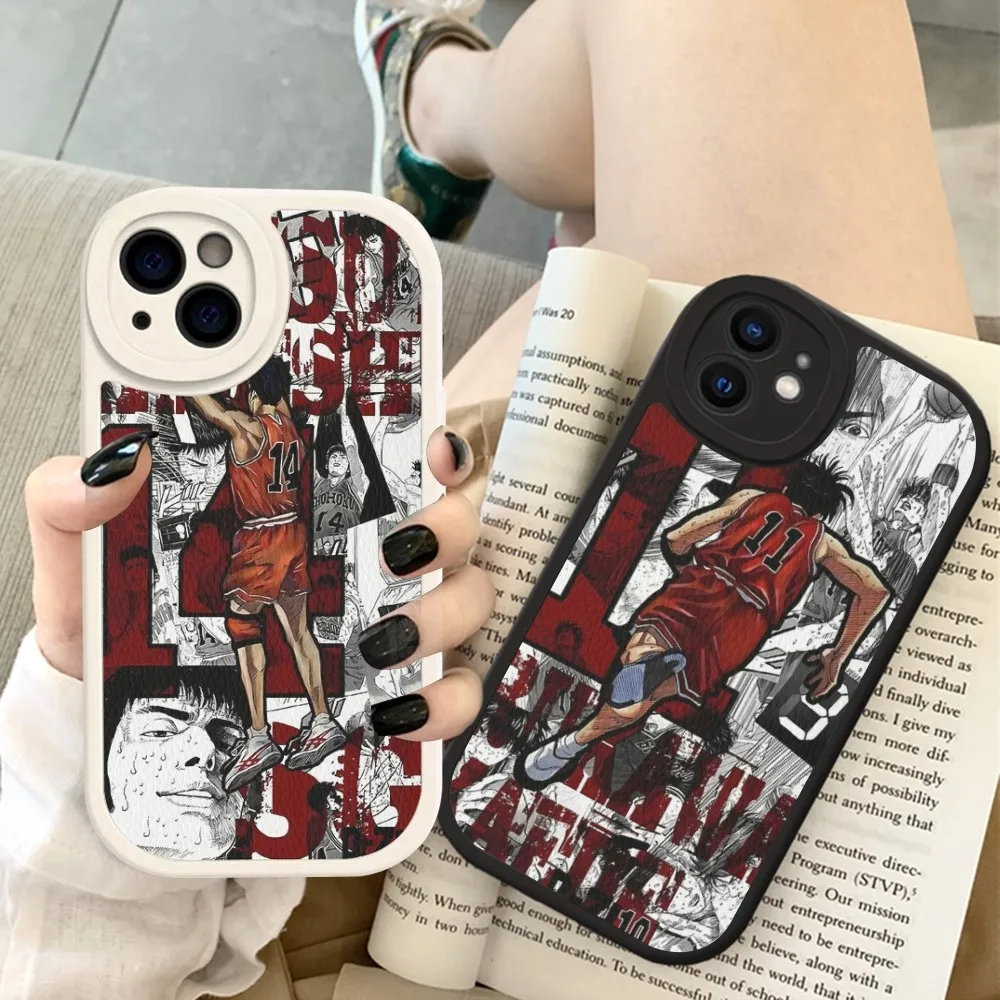 Japan Comic Slam dunk Sakuragi Phone Case Hard Leather For iPhone 14 13 12 Mini 11 14 Pro Max Xs X Xr 7 8 Plus Fundas